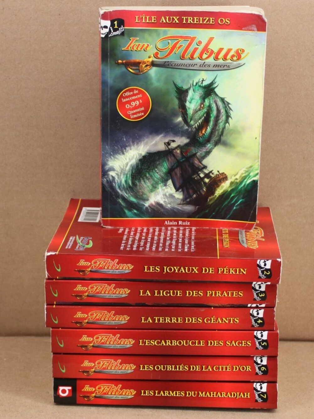 7 Livres Alain Ruiz - Ian Flibus - L'écumeur Des Mers Série Complète Livraison D